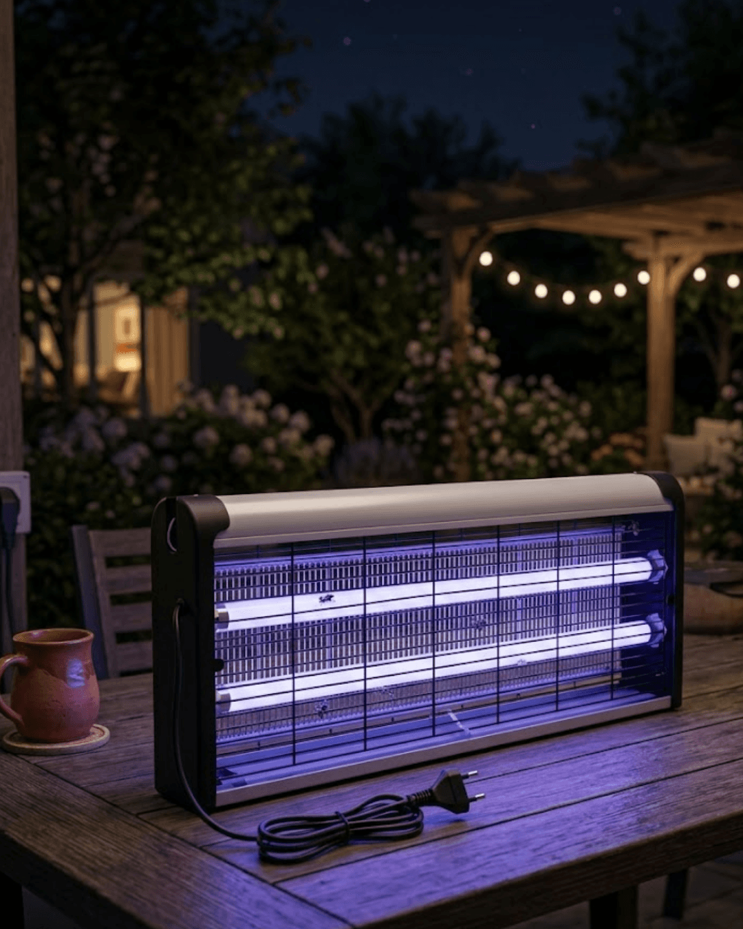 UV Işıklı Elektrikli Sinek Savar 10W Sessiz Haşere Öldürücü Lamba