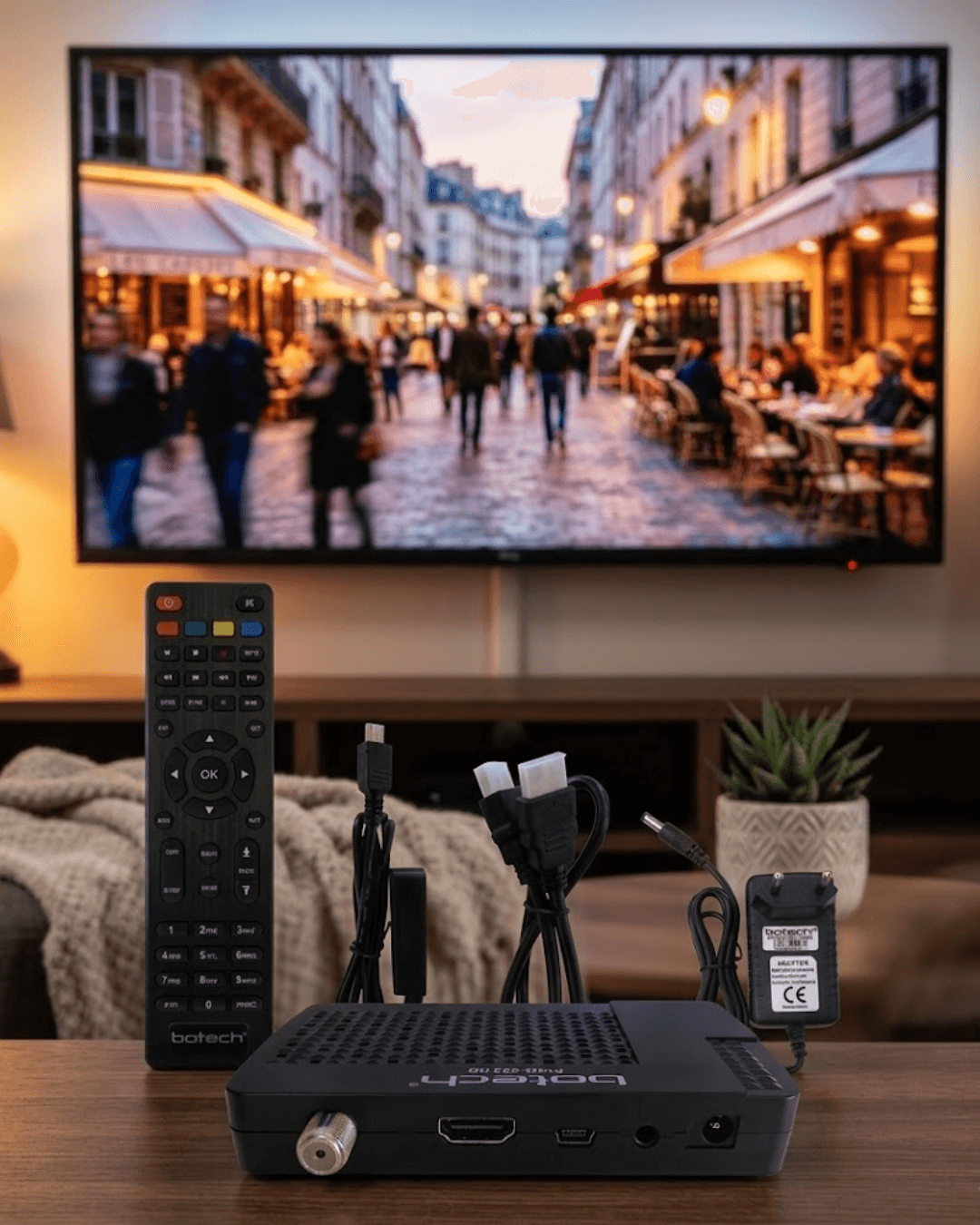 Full HD Uydu Alıcısı USB Medya Oynatıcı Çok Dilli Menü Destekli