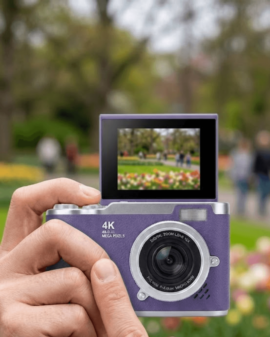 48 MP Dijital Fotoğraf Makinesi 4K Video Flip Ekranlı Kompakt Kamera