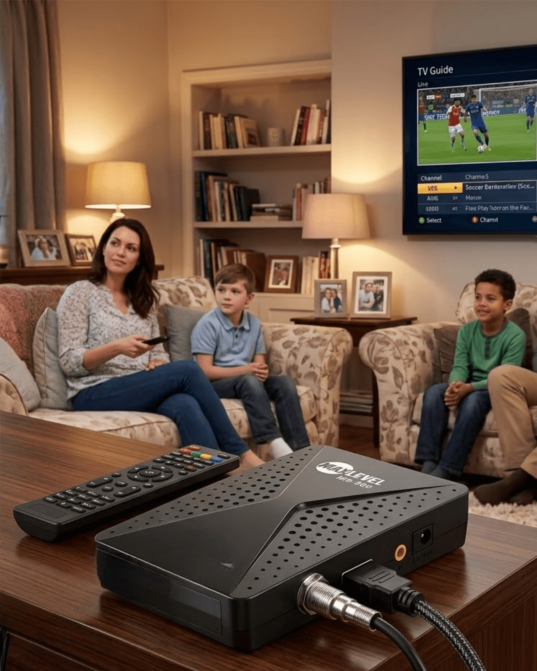 Full HD Uydu Alıcı Cihazı USB WiFi Biss EPG Destekli 1080P DVB S2