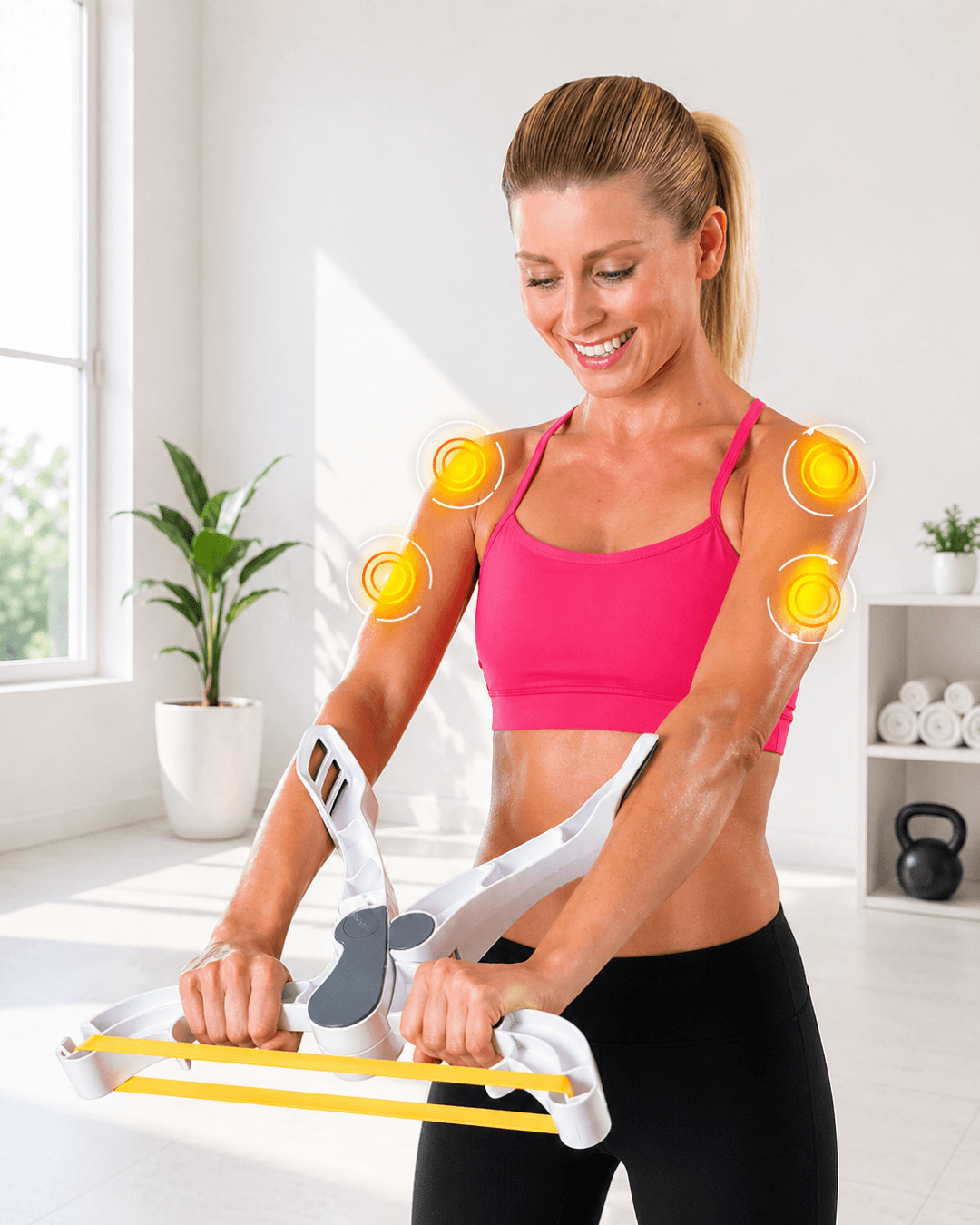 Taşınabilir Direnç Bantlı Ev Fitness Kol Güçlendirme Aleti Üst Vücut