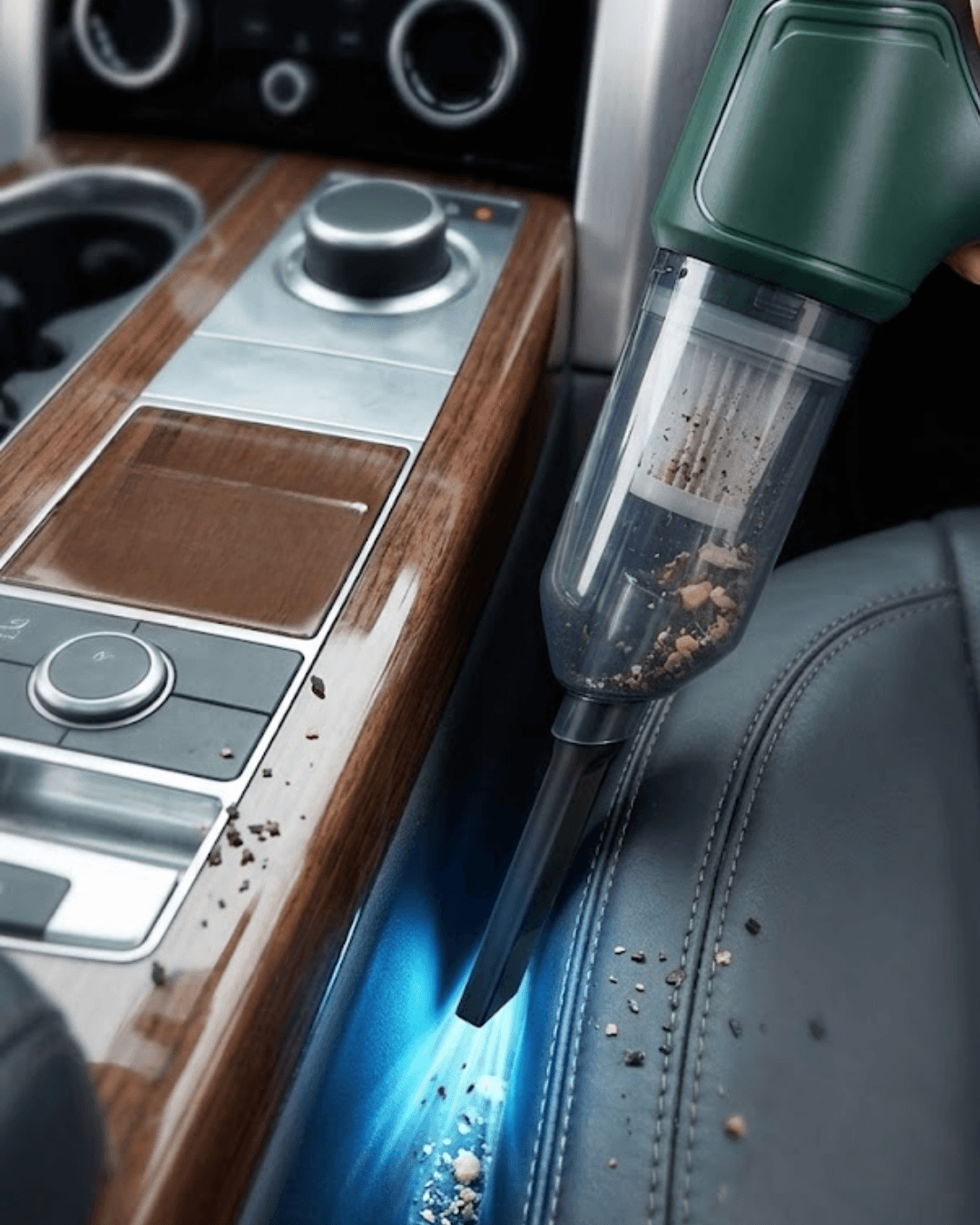 Taşınabilir Kablosuz Süpürge Kompakt Tasarım Güçlü Motor Islak Kuru Temizlik