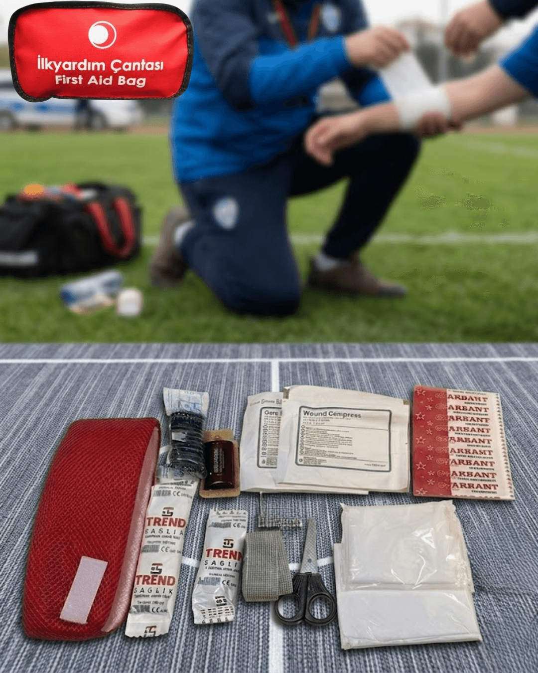Acil Durum İlk Yardım Kiti Çok Amaçlı Taşınabilir Tasarım Medikal Set