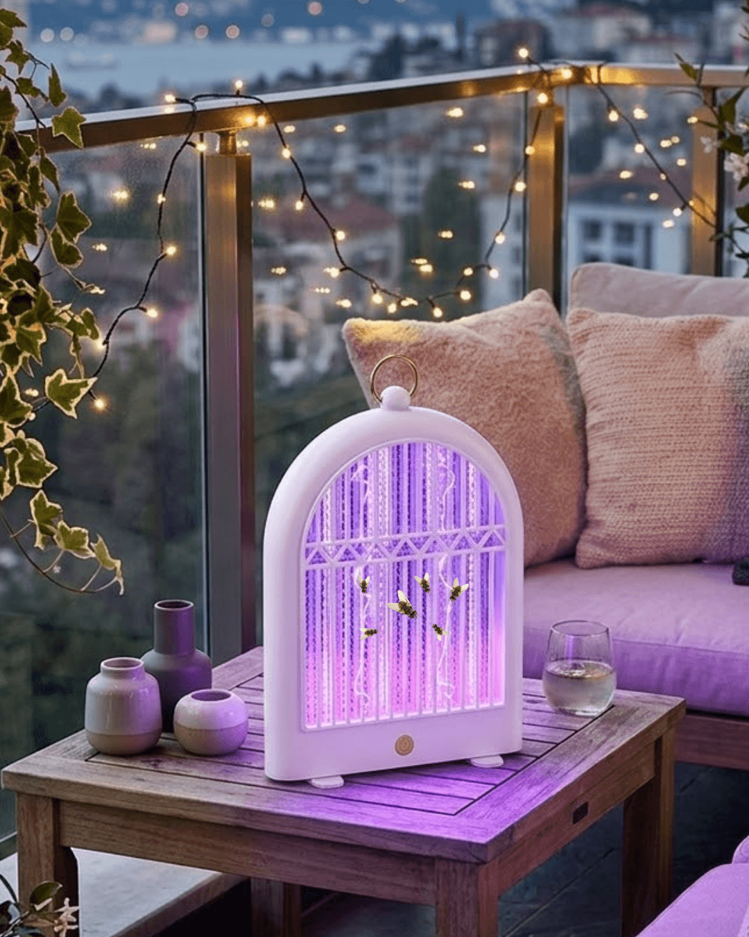 10W Güçlü Sivrisinek Lambası Balkon ve Bahçe İçin UV Işık Teknolojili