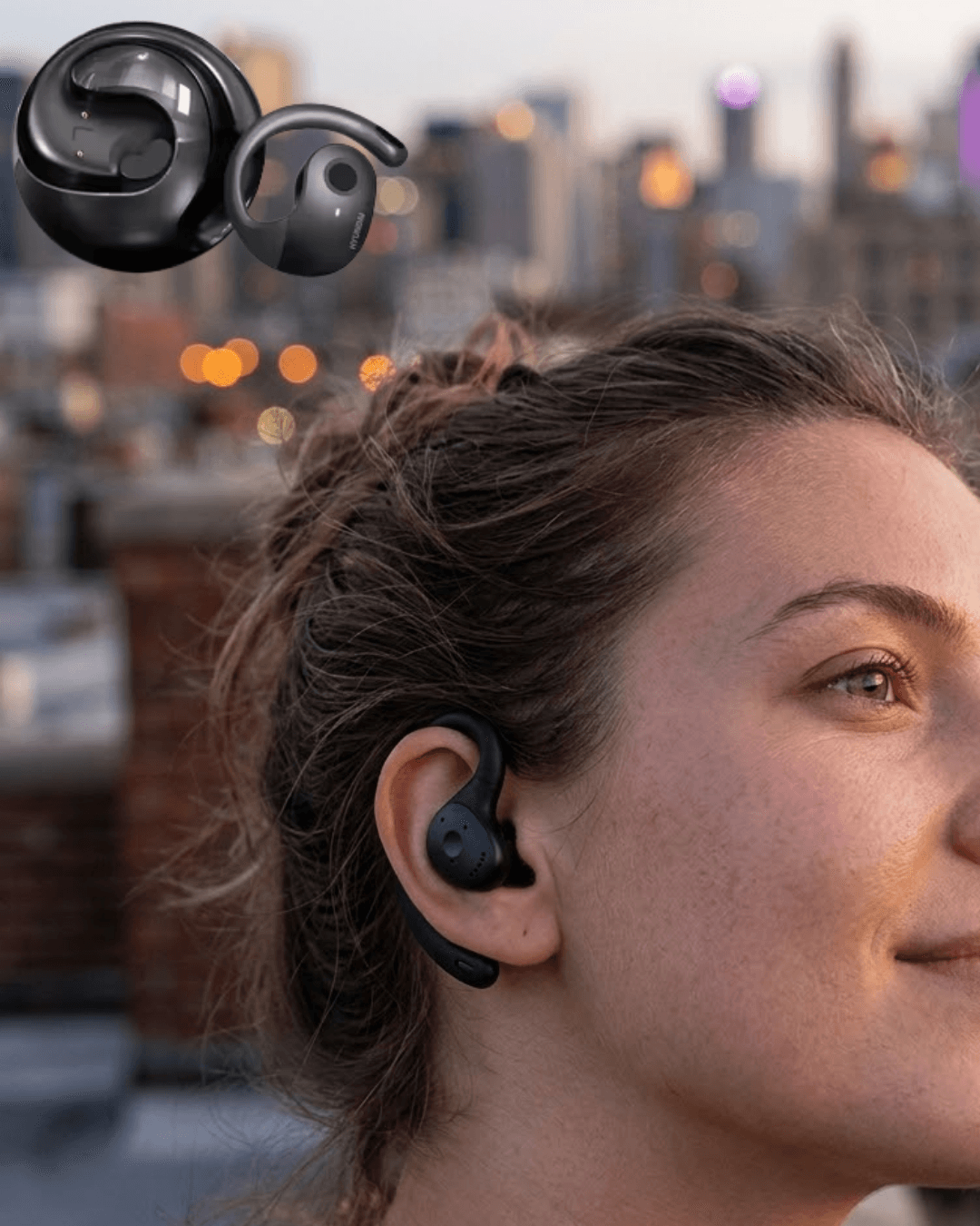 HiFi Ses Kablosuz Kulaklık Dokunmatik Kontrol Bluetooth Kulaklık 36 Saat