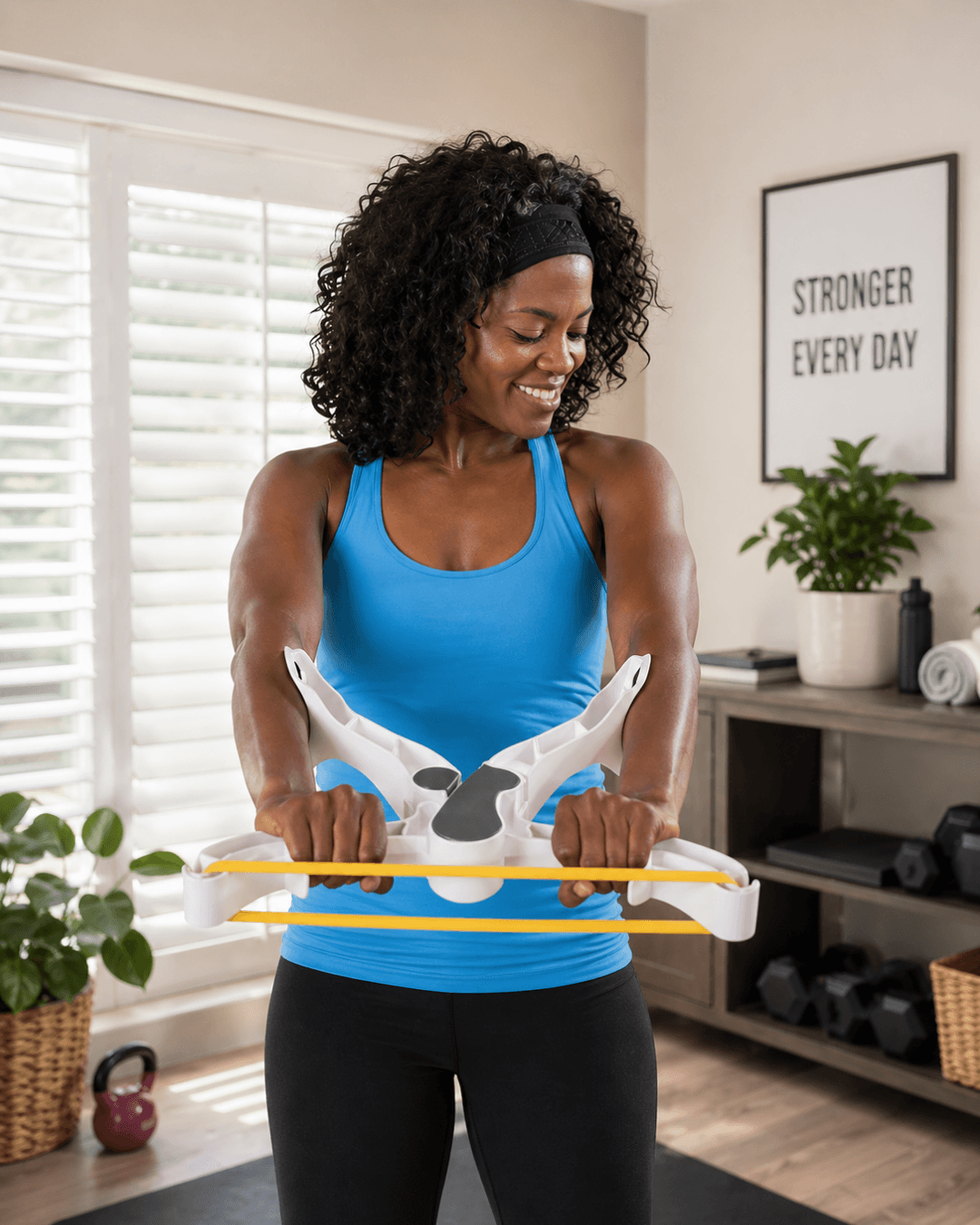 Üst Vücut Sıkılaştırma Egzersiz Aleti Direnç Bantlı Spor Seti Ev Fitness