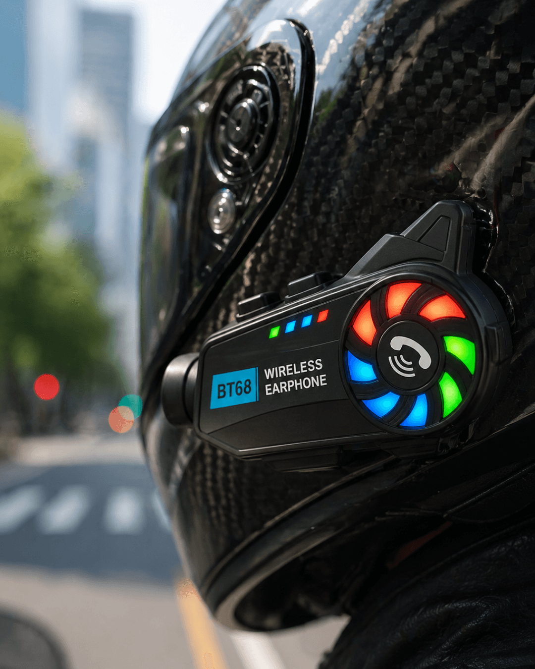 Motosiklet Kamera Seti Geniş Açılı Lens 1080P Bluetooth Mobil Uygulama Destekli