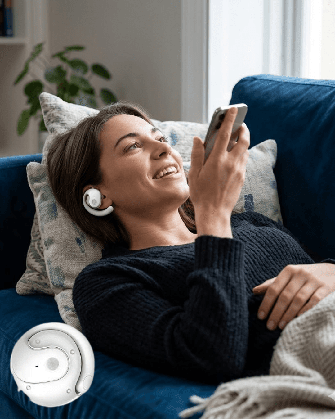 Yeni Nesil Kablosuz Kulaklık Dokunmatik Kontrol 10 Metre Çekim Mesafesi Bluetooth