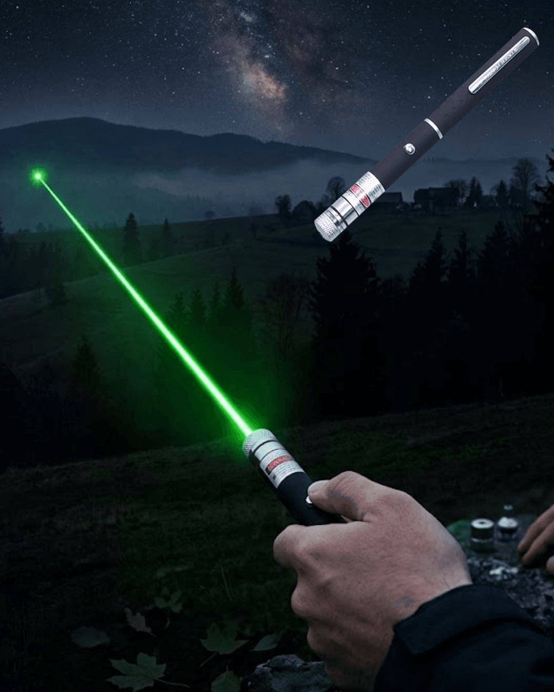 Yeşil Lazer Kalem - Güçlü Işınlı Sunum ve Outdoor Kullanım İçin Taşınabilir