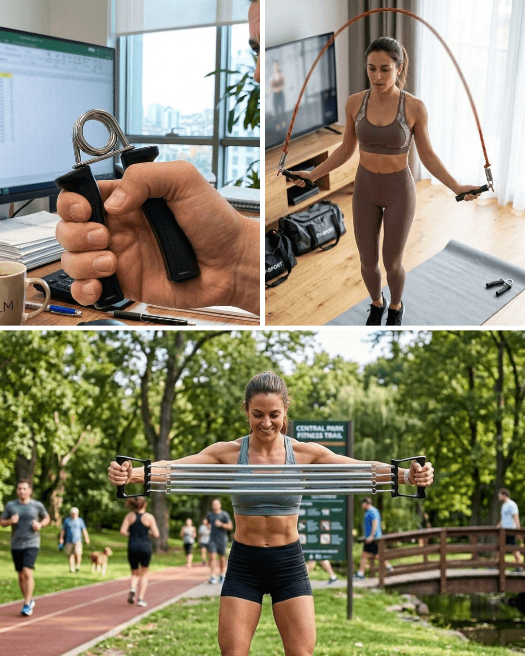 Ev Fitness Seti Kardiyo ve Kas Geliştirme Egzersiz Seti - Çok Amaçlı Spor Ekipmanları