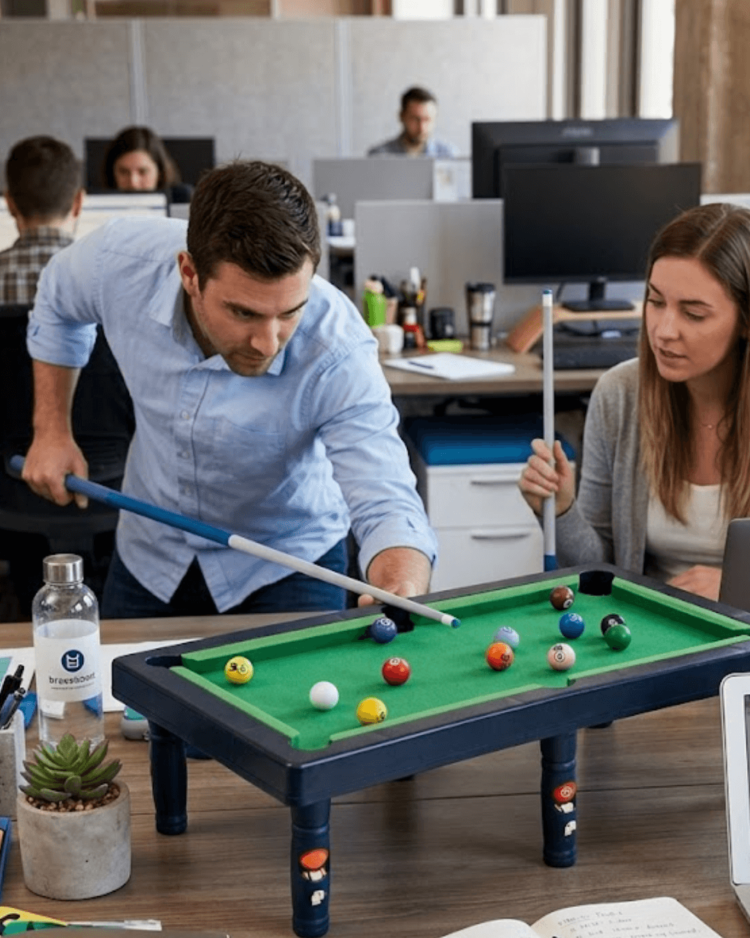 Oyuncak Bilardo Masası Seti Çocuklar İçin Eğlence ve Beceri Geliştirme Oyunu