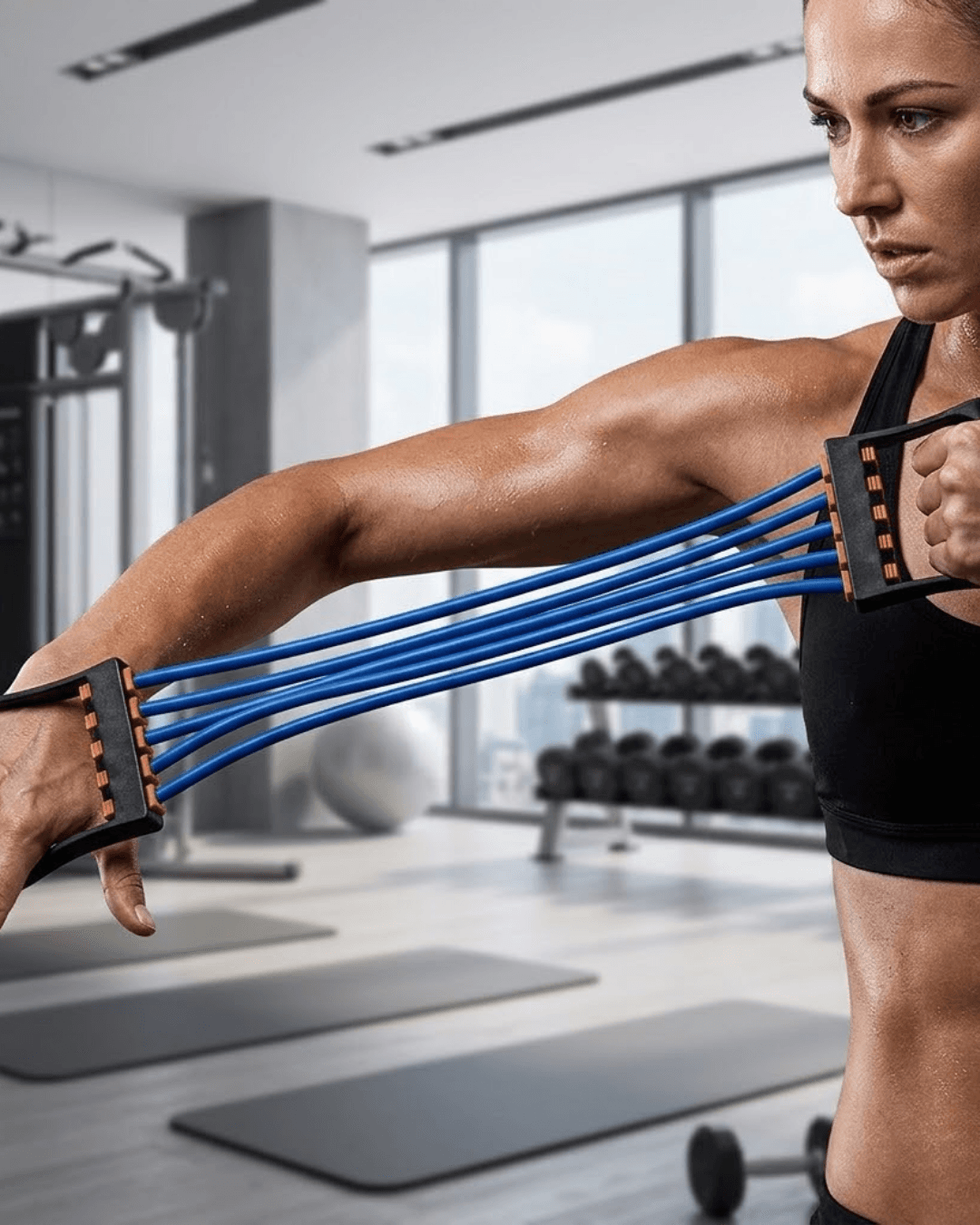 Çok Amaçlı Egzersiz Bandı Ev Spor Aleti Kas Güçlendirme Lastiği Dirençli