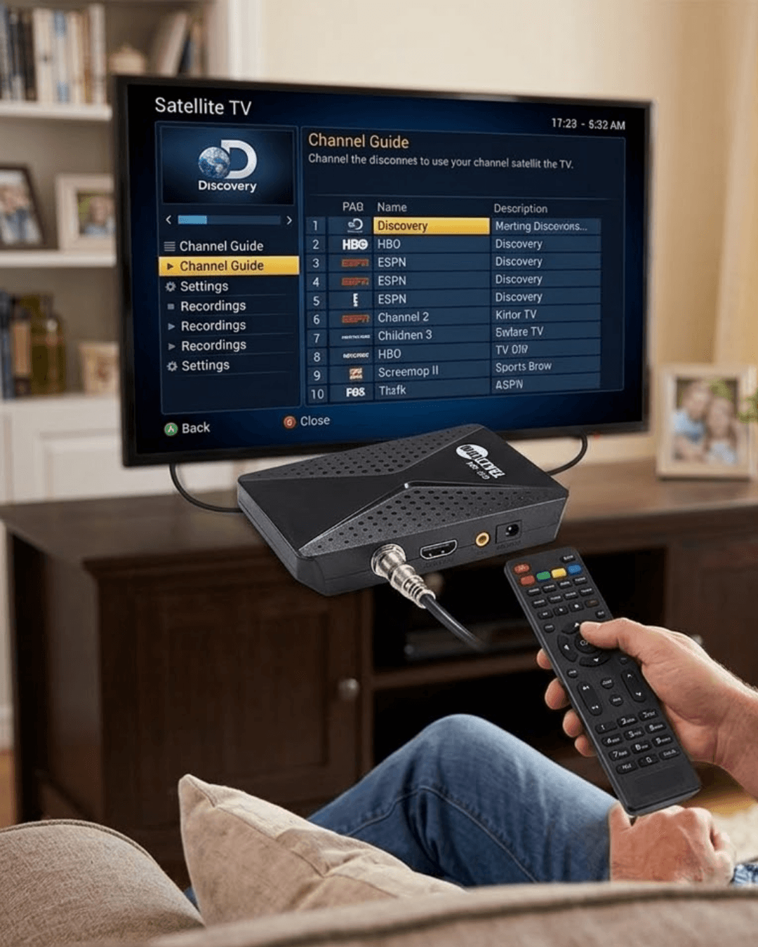 Gelişmiş Özellikli Uydu Alıcısı HDMI USB WiFi Destekli 1080P DVB S2