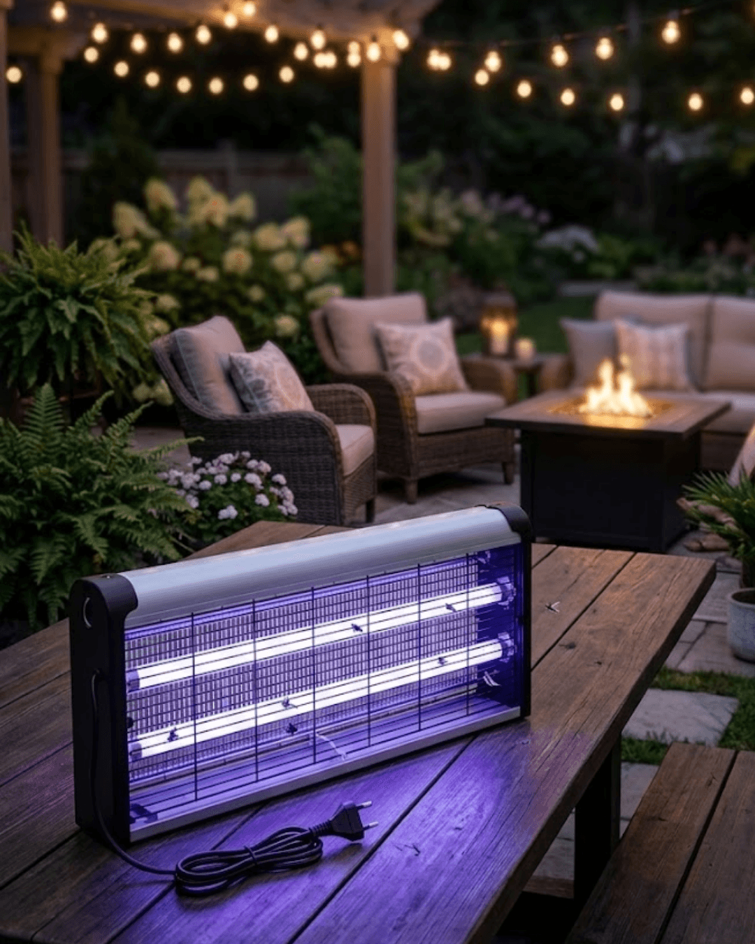 Elektrikli Sinek Savar 10W UV Işıklı Lamba Ev Balkon Mutfak İçin Sessiz Çalışma
