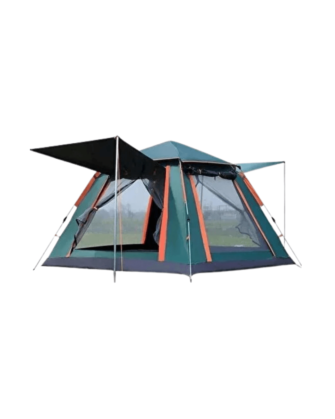 Geniş Aile Kamp Çadırı 240x210 cm Güneşlikli Otomatik Kurulum Outdoor 3