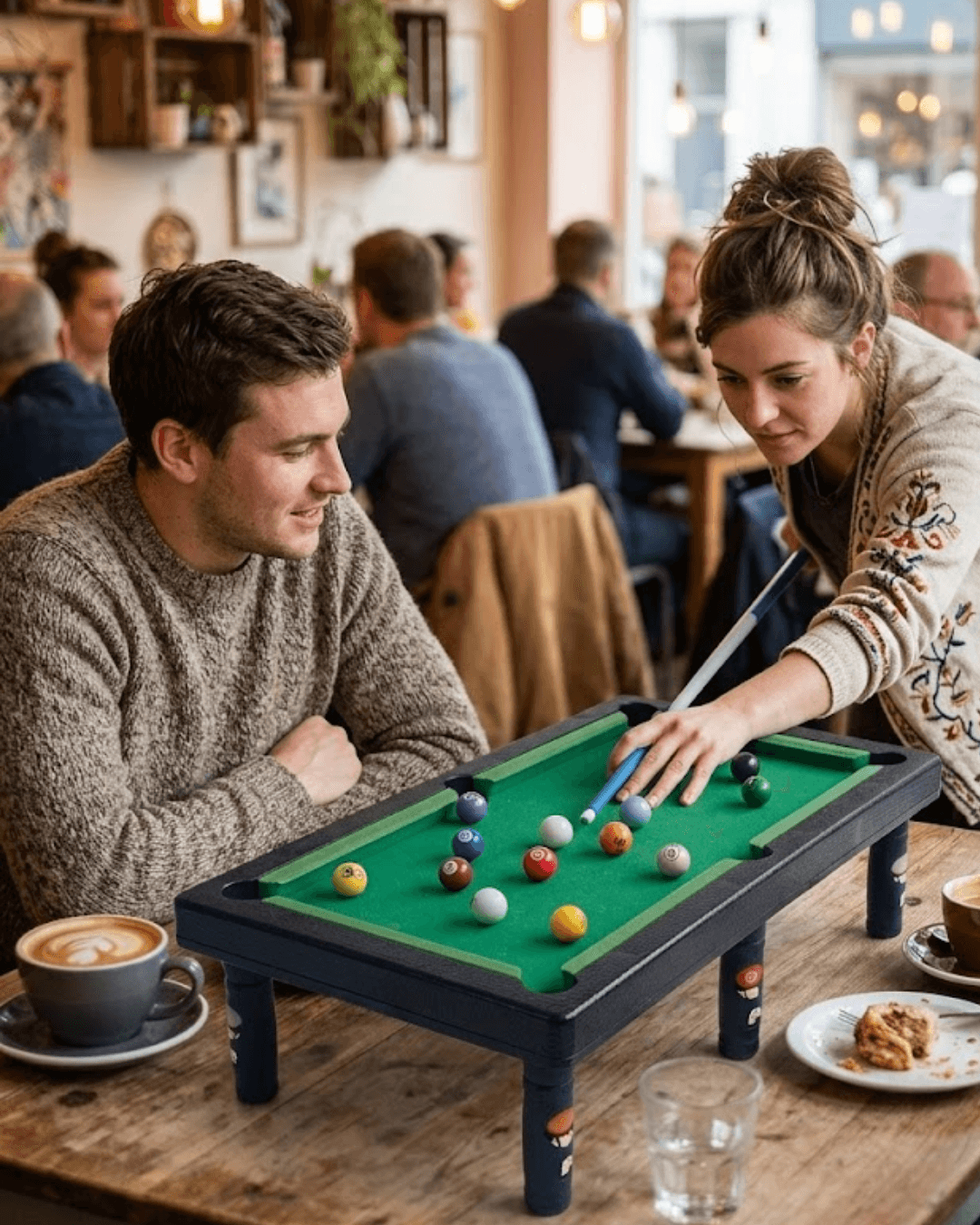 Mini Bilardo Oyun Seti Çocuklar İçin Eğitici Strateji Geliştirme Hediyelik