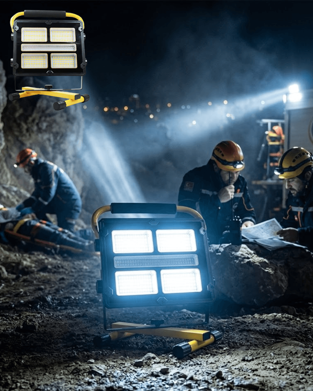 Taşınabilir Ayaklı Solar LED Çalışma Lambası 400 LED USB Şarjlı