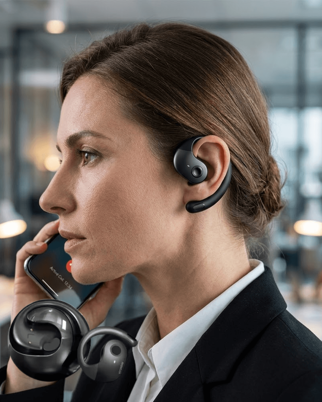 OWS Kablosuz Kulaklık Siyah - Gürültü Azaltma, 36 Saat Pil, Bluetooth 5.5