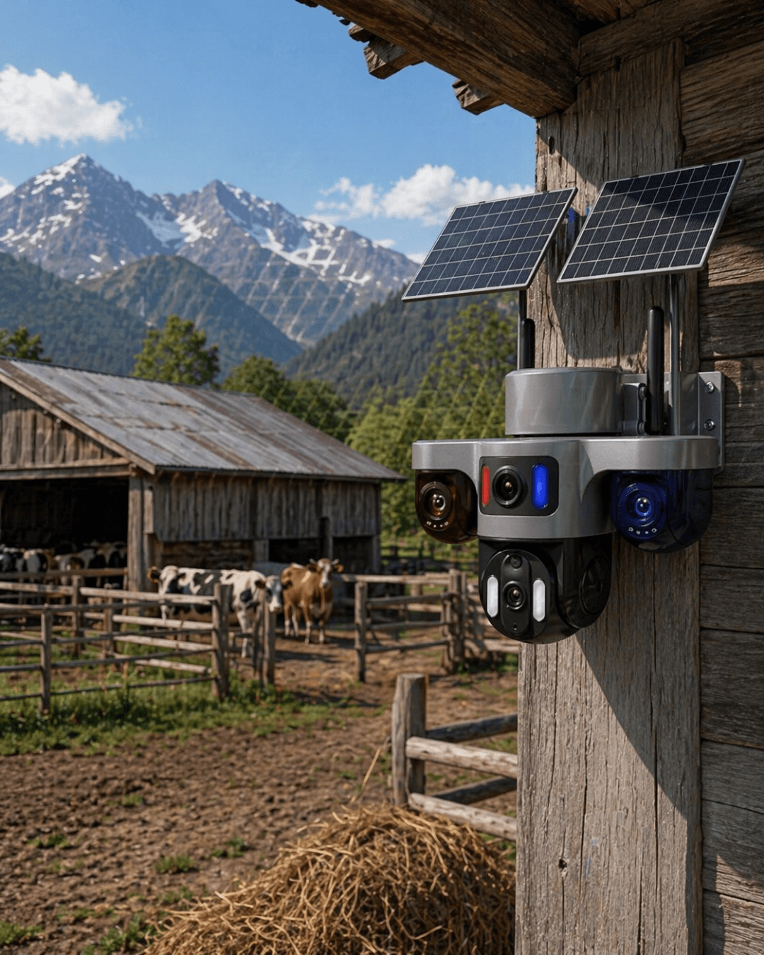 BLM95 SIM Kartlı Arıcı Kamerası Güneş Enerjili 4G Akıllı Güvenlik Kamerası