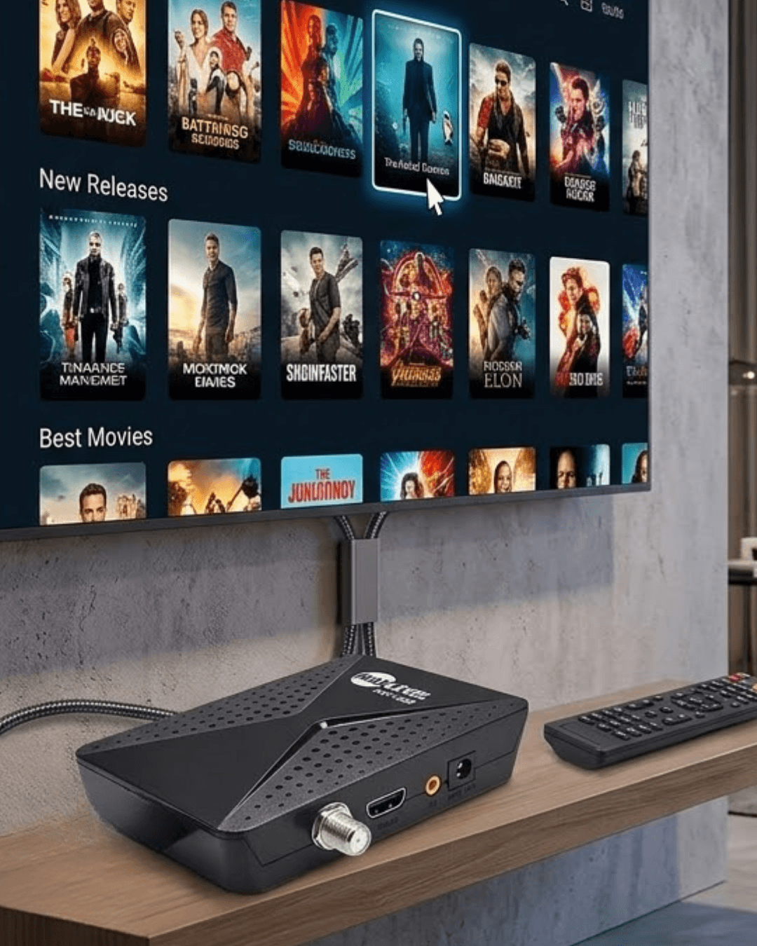 MR360 Uydu Alıcısı DVB S2 HD 1080P Full HD HDMI USB WiFi Biss EPG Çocuk Kilidi