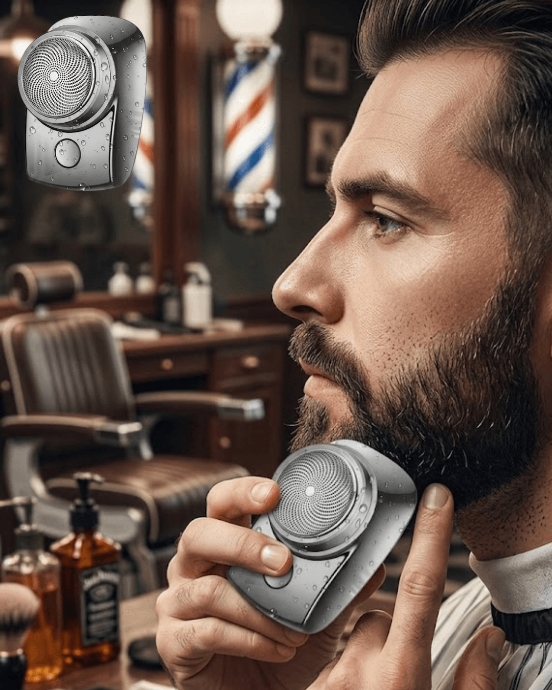 Mini Shaver USB Şarjlı Tıraş Makinesi 9231 Islak Kuru Kullanım IPX6