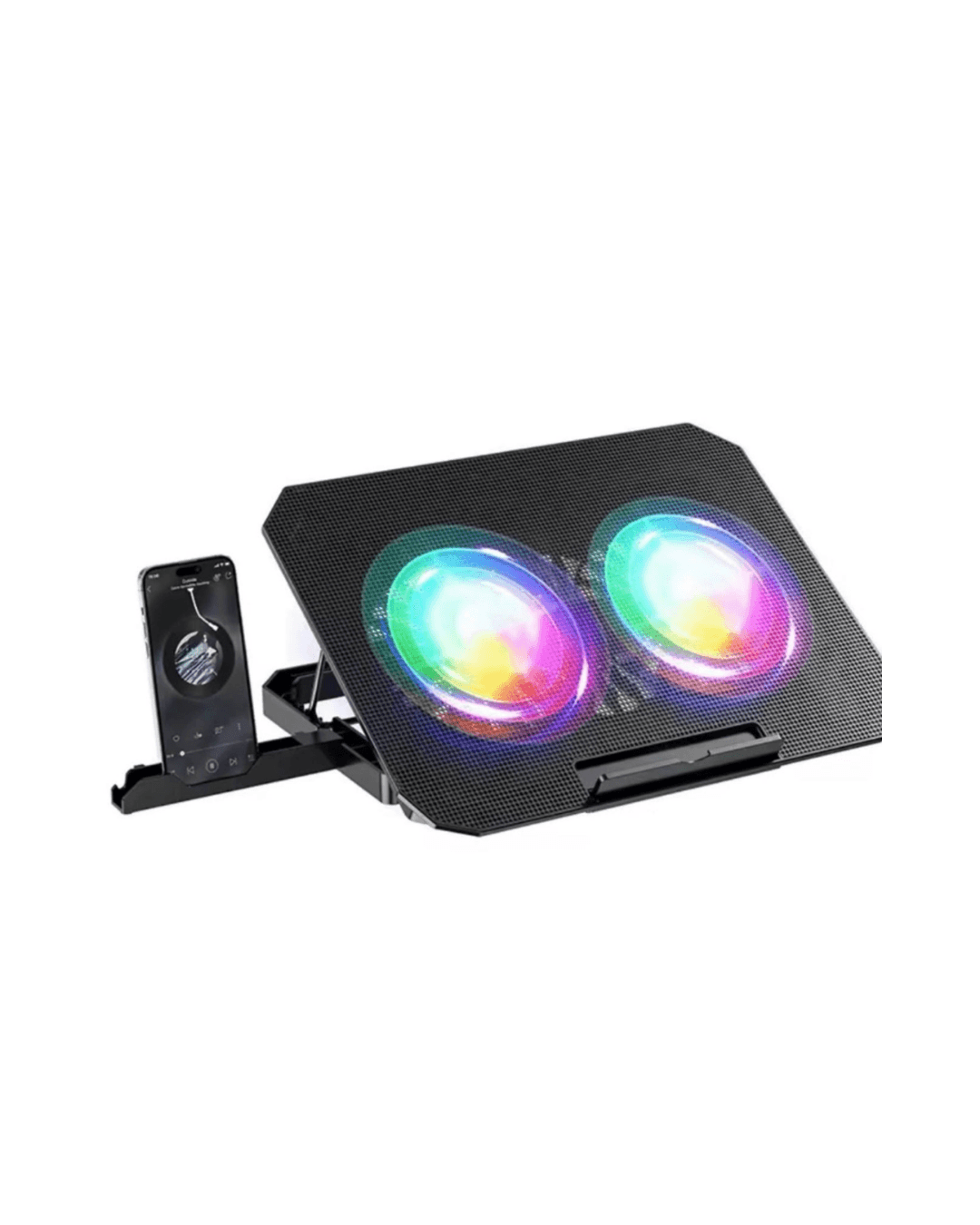N33 Sessiz Çift Fanlı Laptop Soğutucu Stand RGB Aydınlatmalı 3
