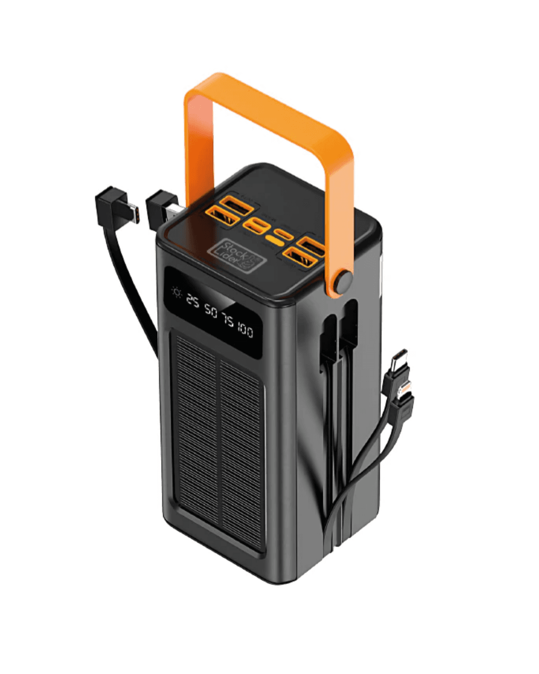 80.000 mAh Güneş Enerjili Powerbank Solar Şarj Dijital Ekran Çoklu Cihaz 3