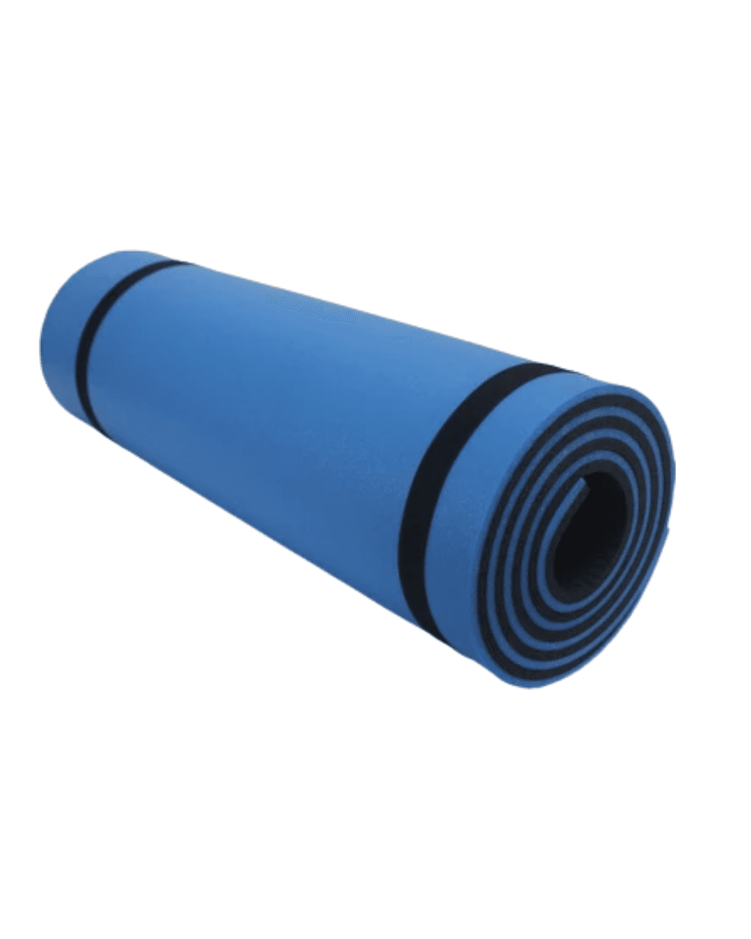 10 mm Kalınlıkta Mavi Yoga Matı Kaymaz Tabanlı Fitness ve Pilates Matı 3
