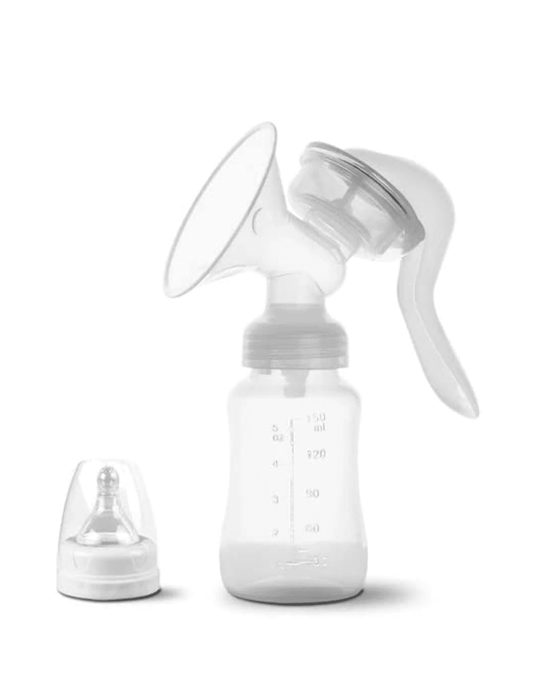 Manuel Göğüs Süt Pompası 180 ml BPA İçermez Ayarlanabilir Vakumlu 3