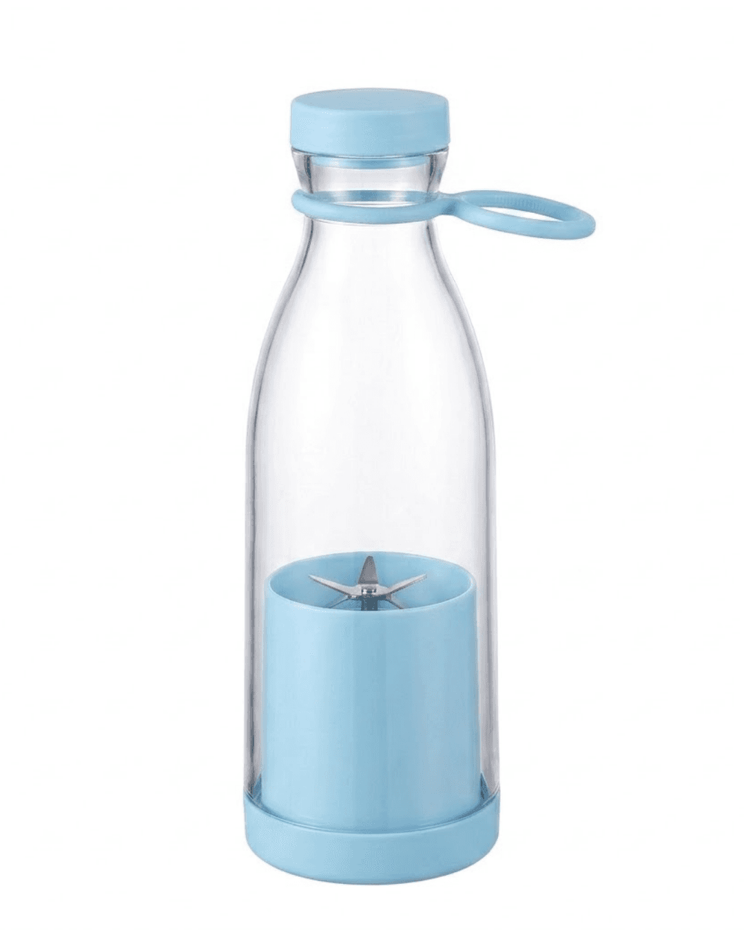 BİG Bardak Blender Mavi 380 ml Taşınabilir USB Şarjlı Kablosuz Meyve Karıştırıcı 4