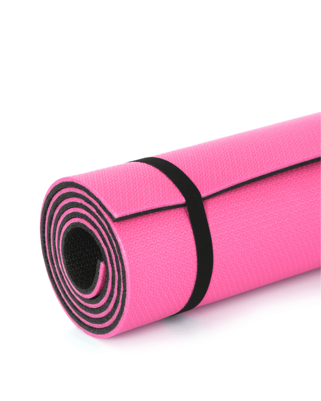 10 mm Yoga Matı Pembe Kaymaz Yüzey Çift Taraflı Kullanım EVA Fitness Minderi 4