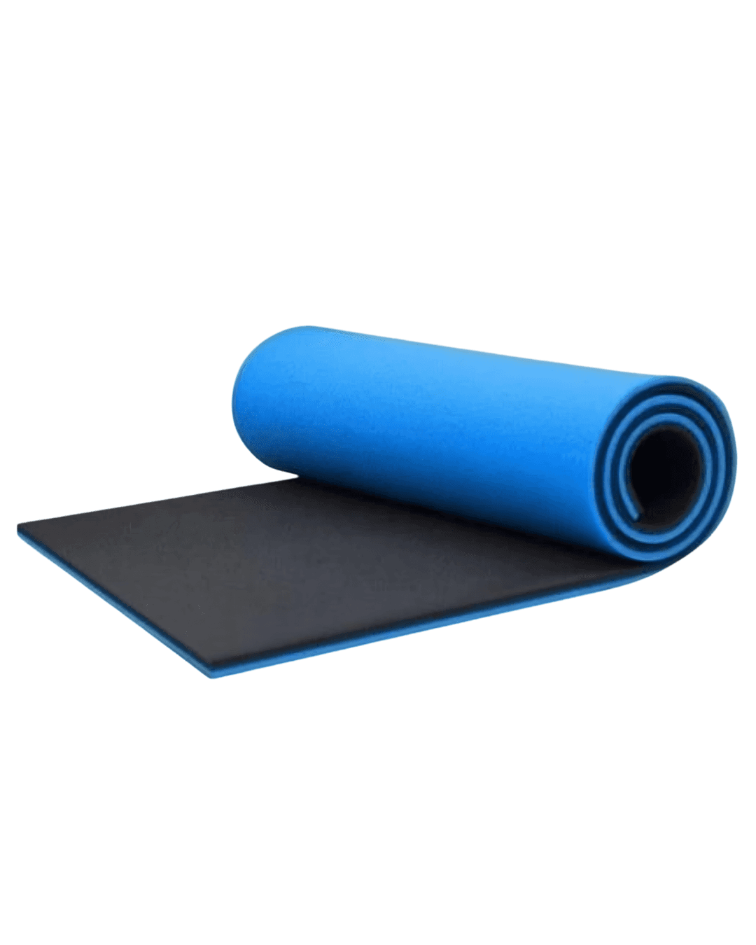10 mm Kalınlıkta Mavi Yoga Matı Kaymaz Tabanlı Fitness ve Pilates Matı 4