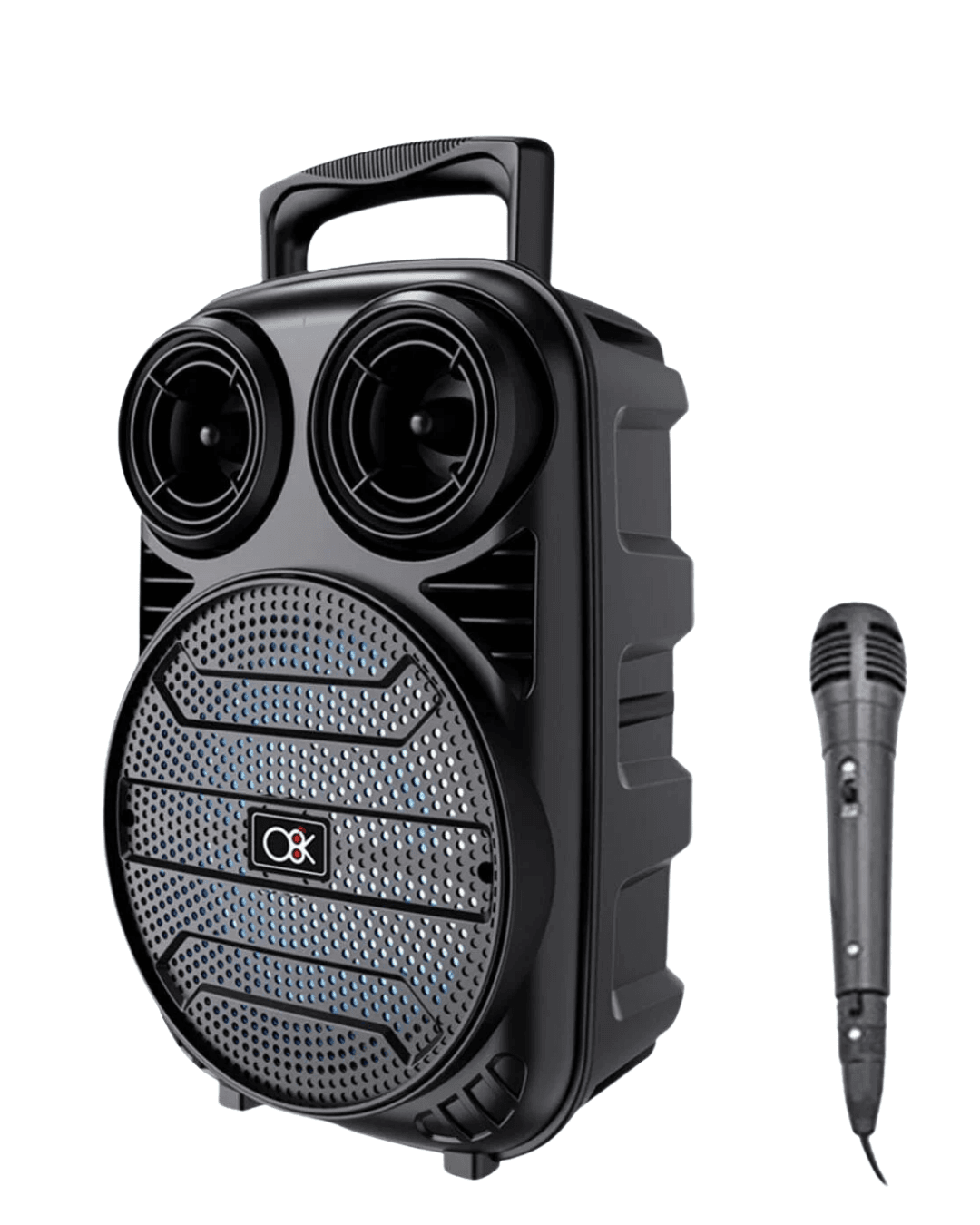 BT612 6.5 İnç Bluetooth Hoparlör Taşınabilir Mikrofonlu RGB Işıklı Ses Sistemi 4
