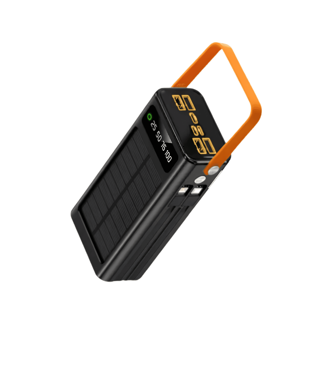 80.000 mAh Güneş Enerjili Powerbank Solar Şarj Dijital Ekran Çoklu Cihaz 5