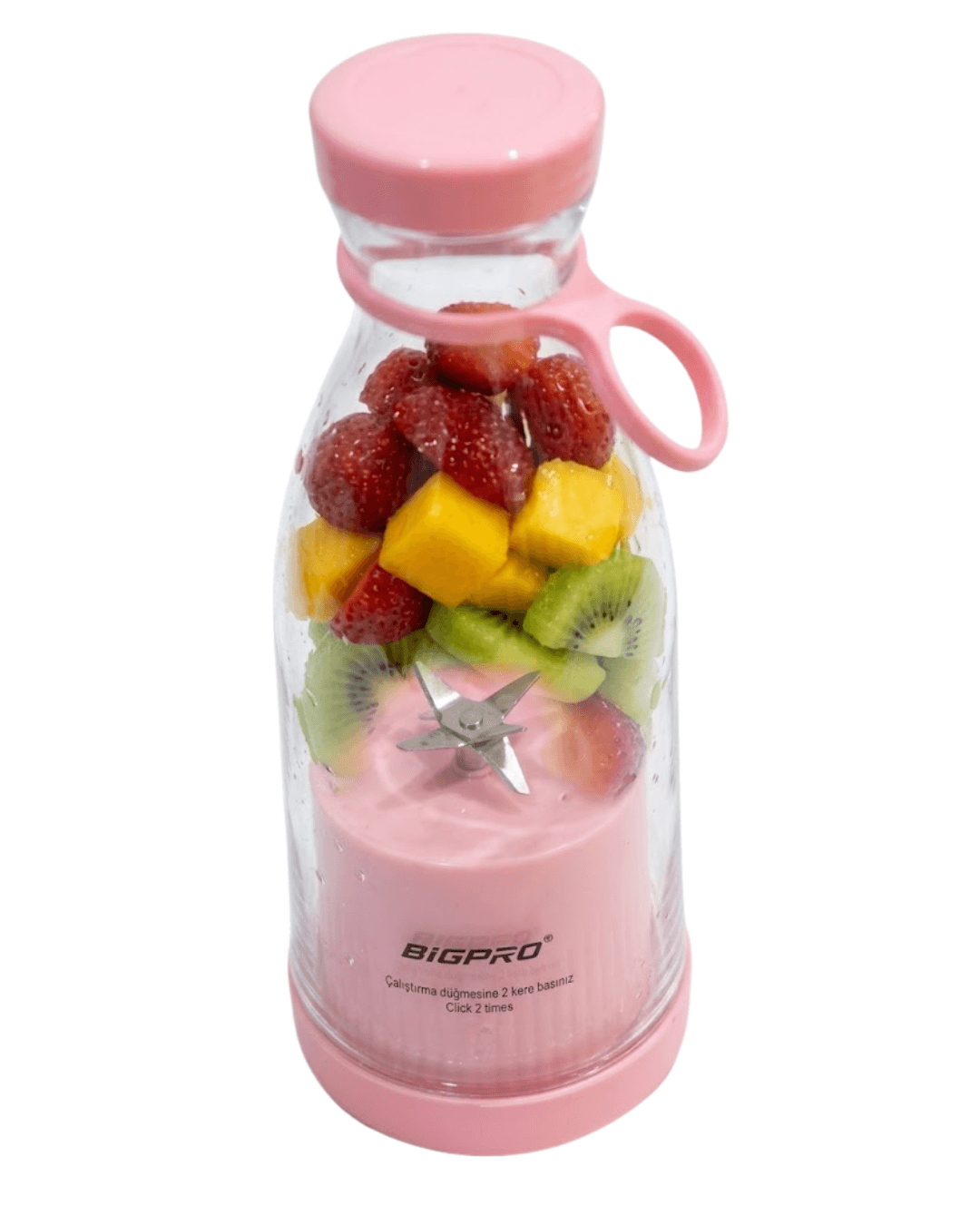 BİG BARDAK BLENDER Kablosuz USB Şarjlı Taşınabilir Pratik Blender 5