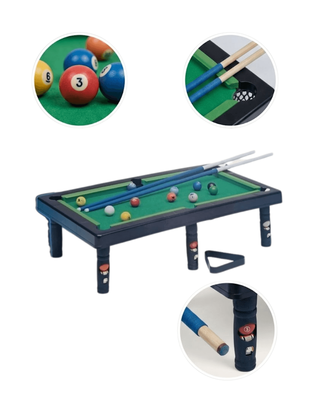 Masaüstü Bilardo Seti 5 Yaş Üzeri Çocuklar İçin Eğitici Oyuncak 5