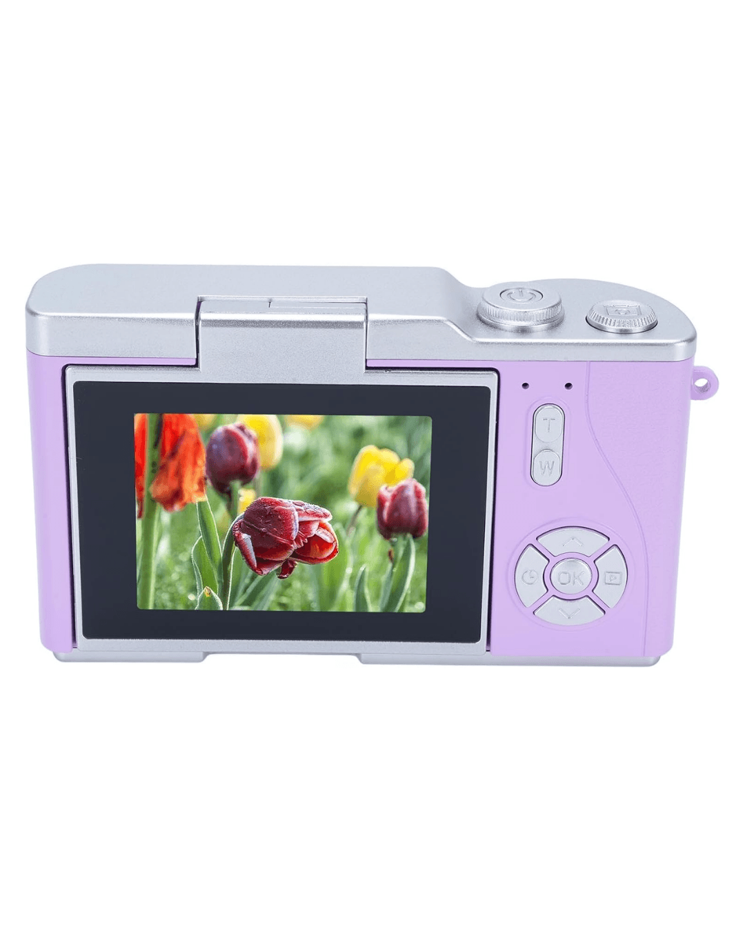 4K Kompakt Kamera 48 MP Autofocus Flash Vlog Kamera Flip Ekran 5