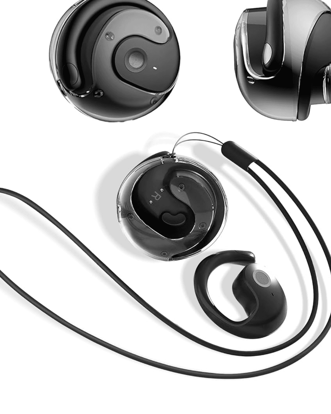 OWS Kablosuz Kulaklık Siyah - Gürültü Azaltma, 36 Saat Pil, Bluetooth 5.5 5