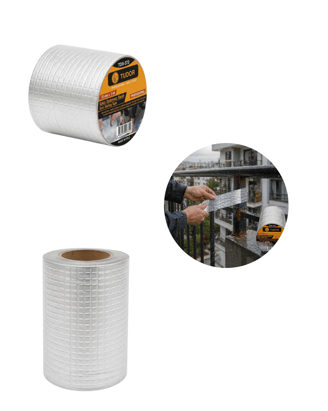 72 mm Tamir Bandı 3 Adet Set - Su Geçirmez Yapışkanlı Sızdırmazlık Bandı 5