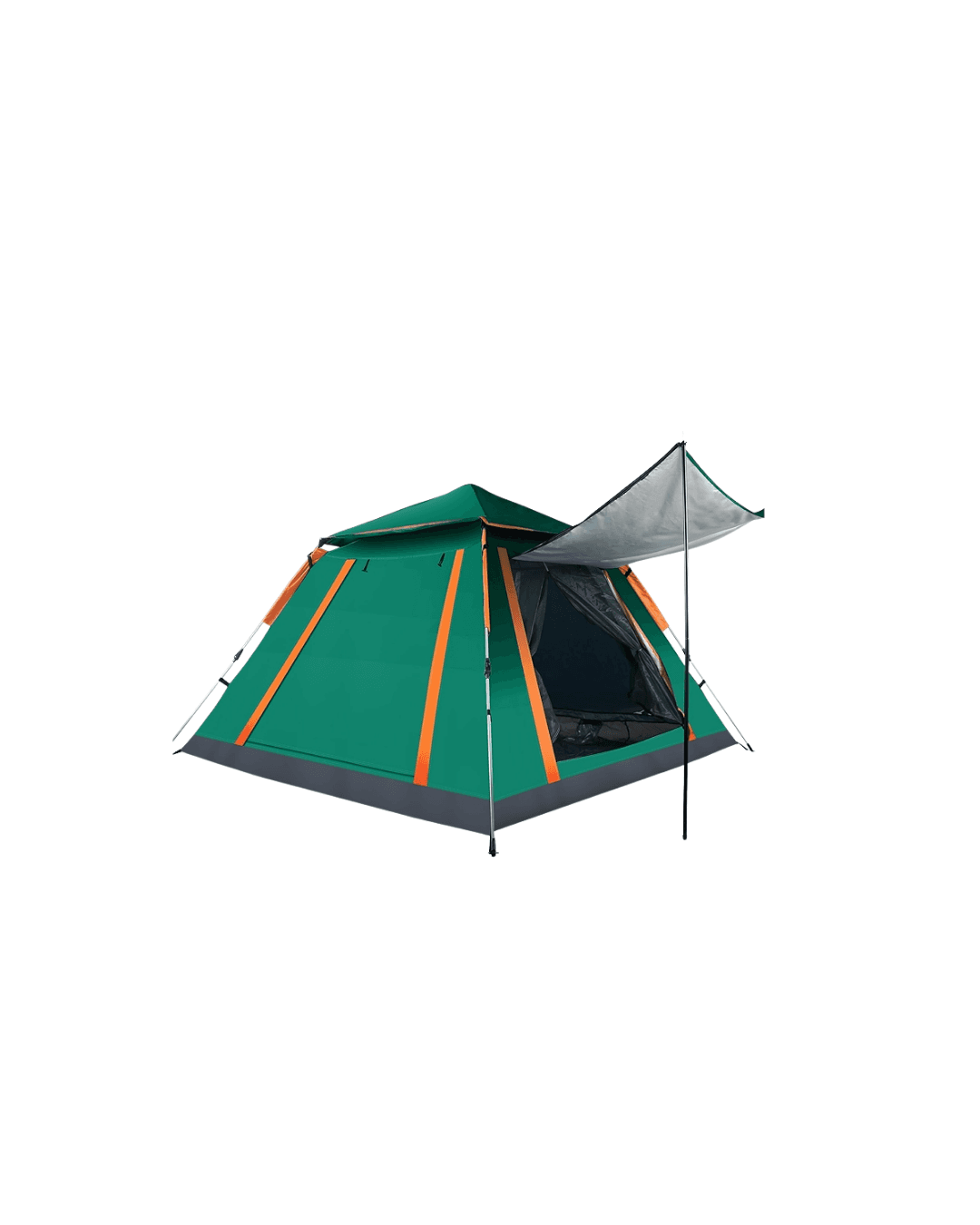 Geniş Aile Kamp Çadırı 240x210 cm Güneşlikli Otomatik Kurulum Outdoor 6