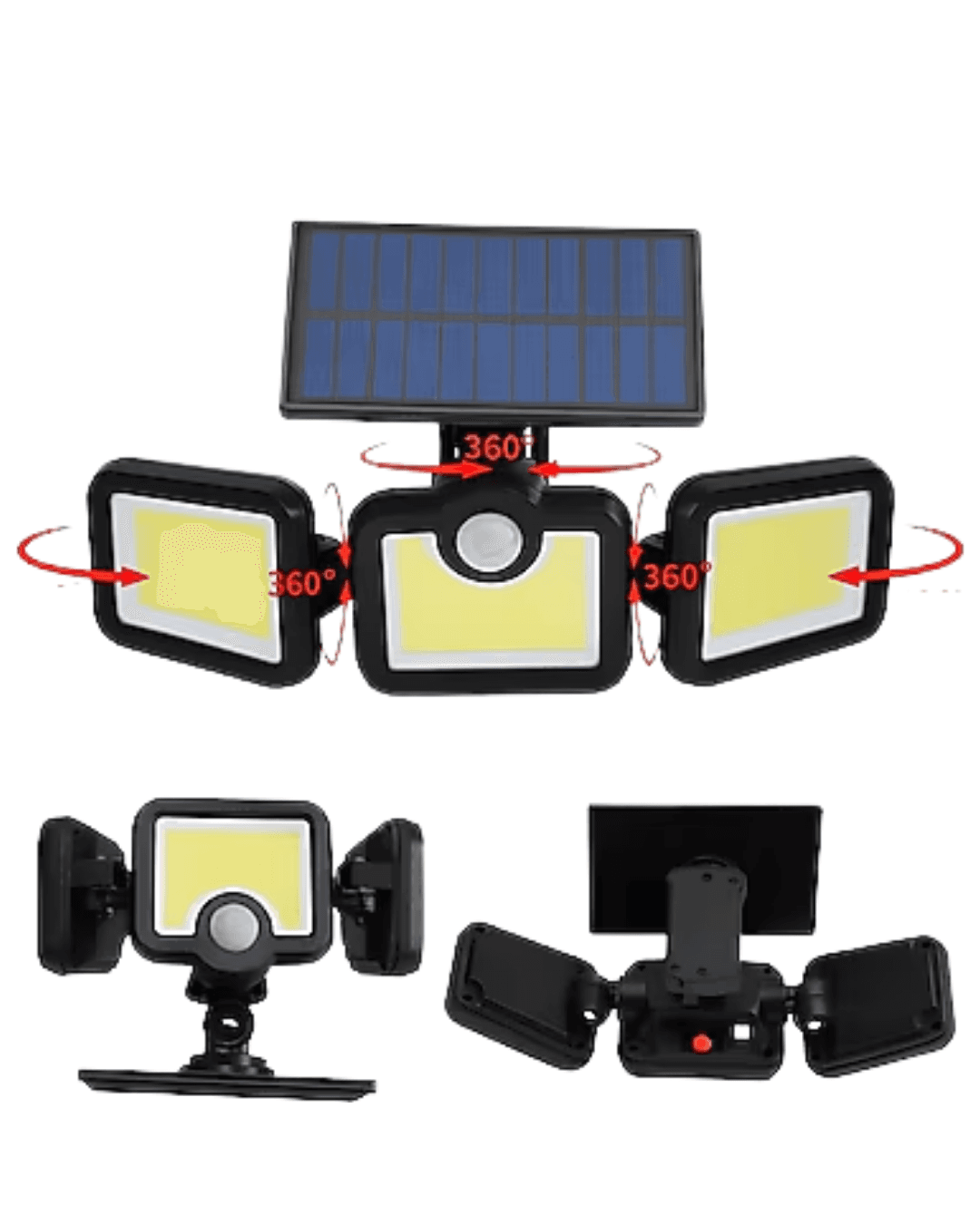 V023 Güneş Enerjili LED Bahçe Lambası Hareket Sensörlü Dış Mekan Aydınlatma 5