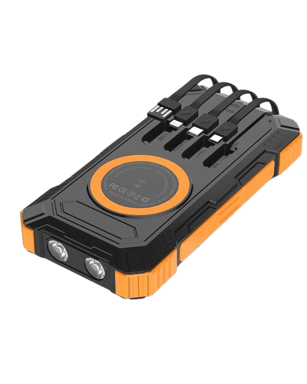 Güneş Enerjili 20000 mAh Powerbank Kablosuz Hızlı Şarj Taşınabilir 4