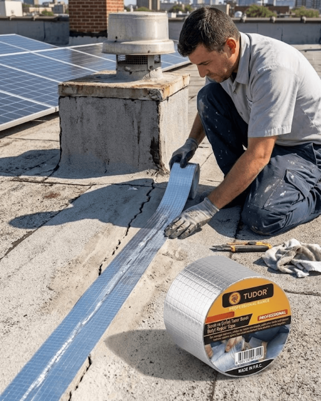 Su Geçirmez Sızdırmaz Tamir Bandı Güçlü Yapışkanlı 72 mm x 2 Metre