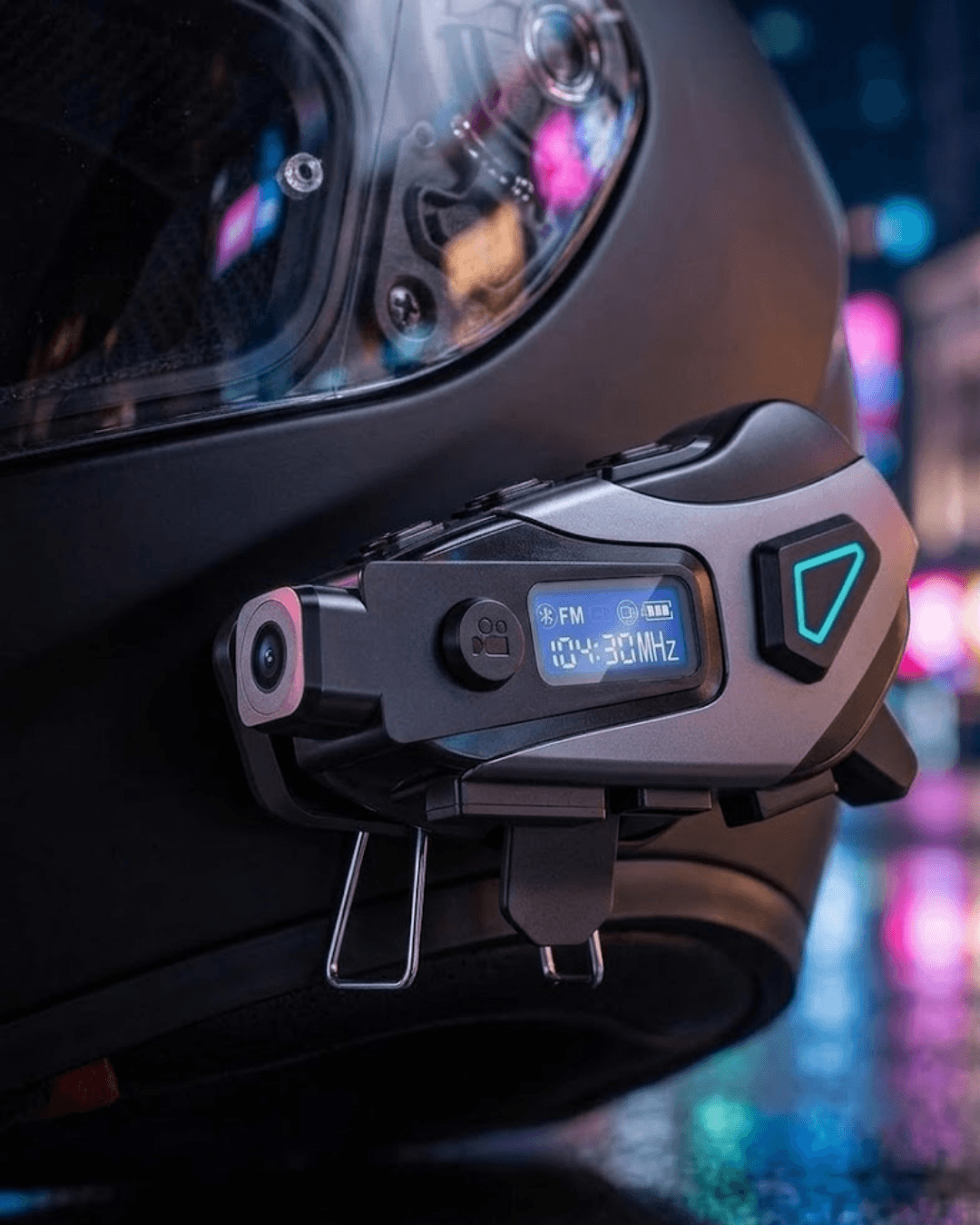 Kask İçi Bluetooth Kulaklık Kameralı 1200mAh IPX8 Su Geçirmez 40 Saat Pil