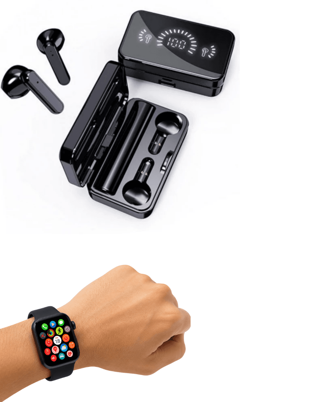 Akıllı Saat ve Bluetooth Kulaklık Seti RS12 S20 Spor Sağlık Takibi 6