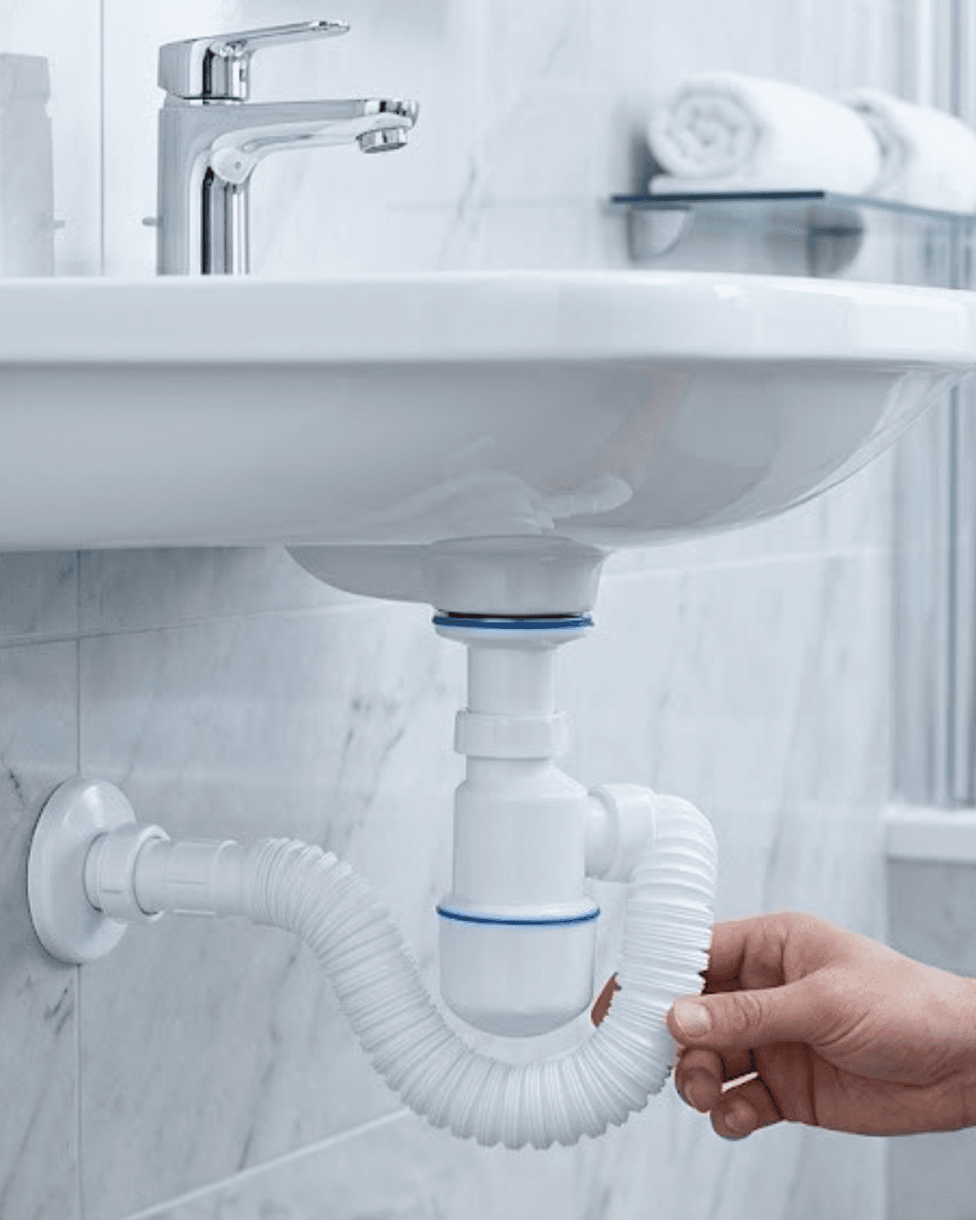 Lavabo Gider Borusu Esnek Hortumlu Sifon Seti Koku Önleyici Dayanıklı Tasarım