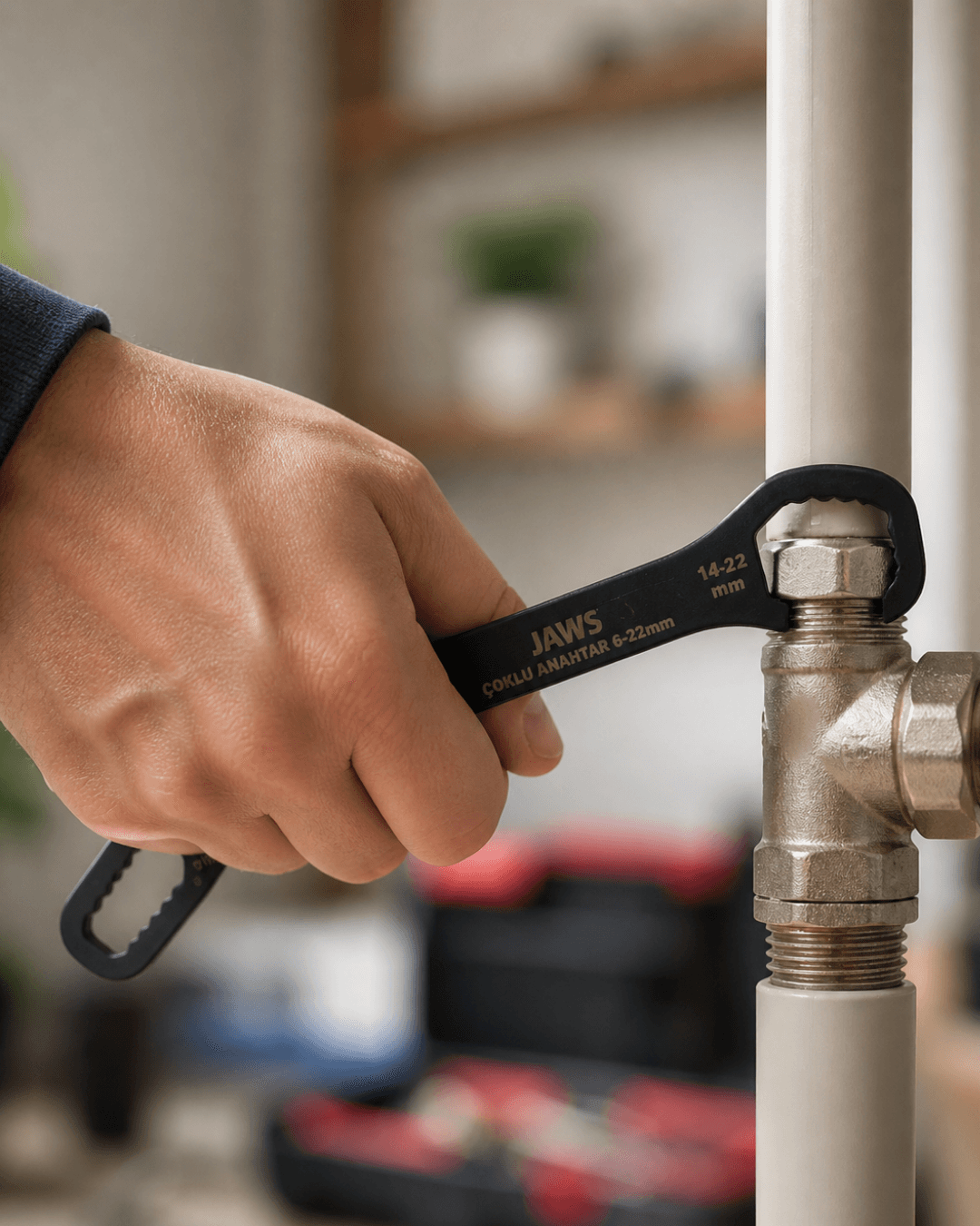 Çok Fonksiyonlu Anahtar 6-22 mm Krom Vanadyum Çelik Dayanıklı Taşınabilir