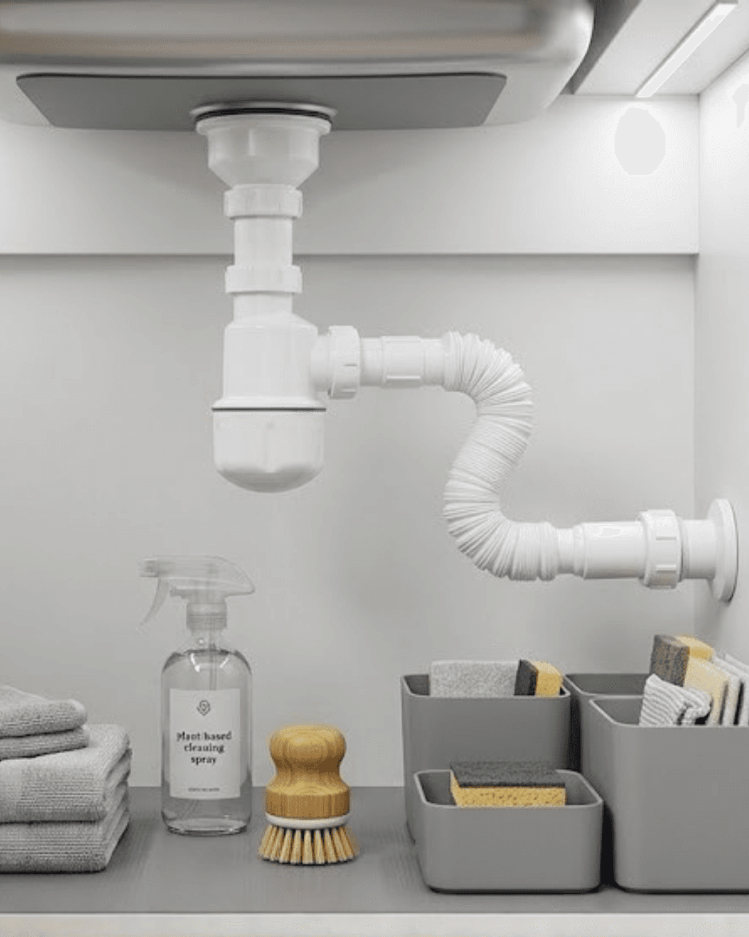 Esnek Gider Sifonu Lavabo İçin Koku Önleyici Tıkanma Karşıtı Bağlantı Seti