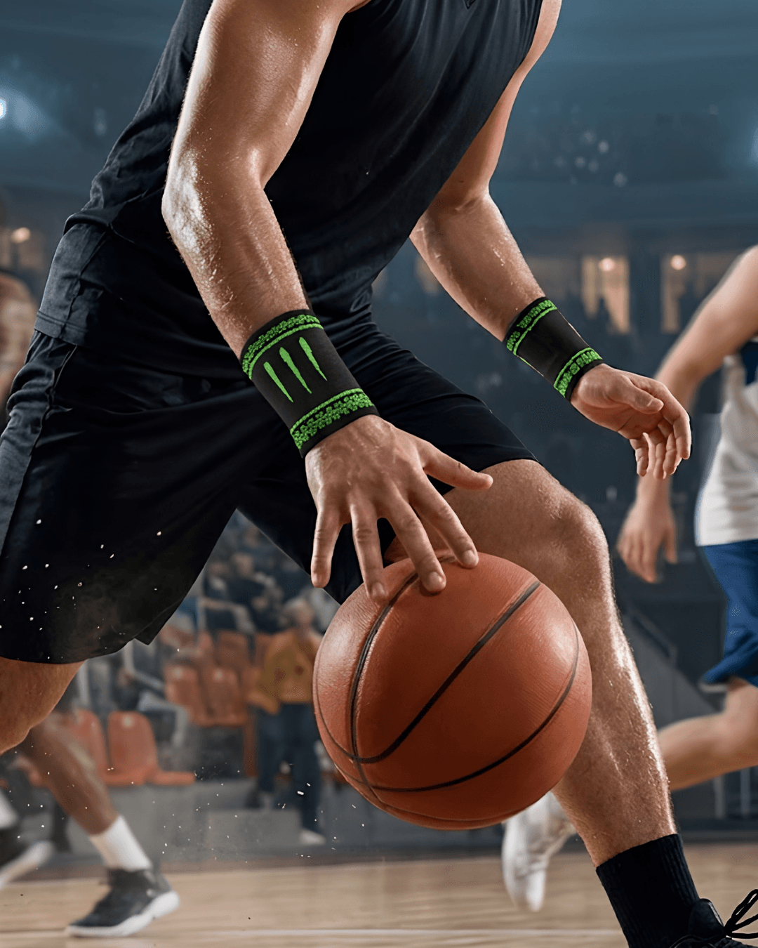 2 Adet Kompresyonlu Bilek Bandı Spor Aktivite ve Günlük Kullanım İçin Rahat Destek