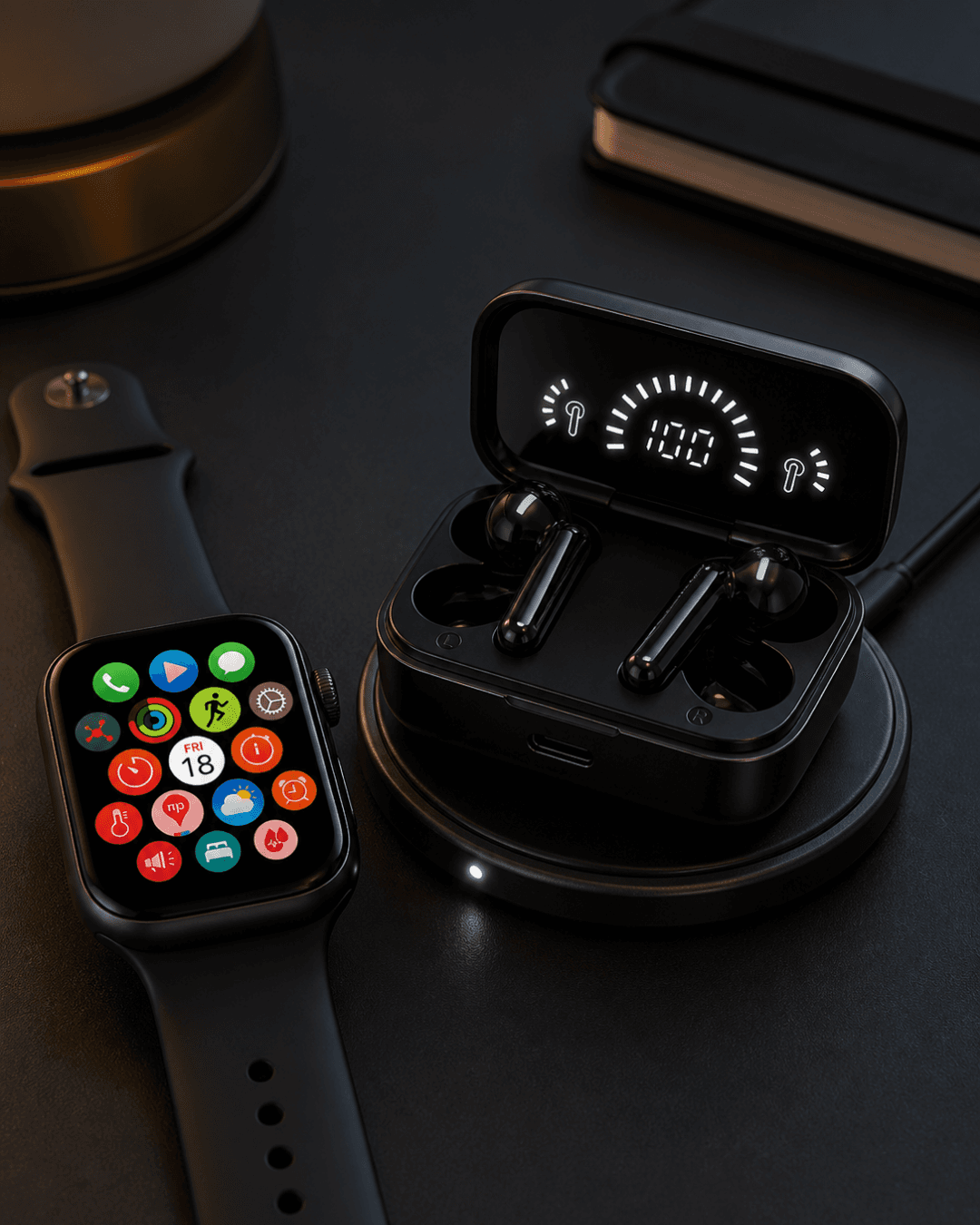 Akıllı Saat ve Bluetooth Kulaklık Seti - Spor ve Günlük Kullanım İçin Yüksek Performans